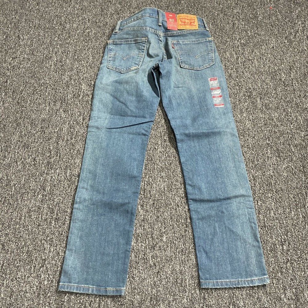 Levi's Flex 511 Slim Light Washed Denim Stretch Jeans Size 29x30 NWT - Picture 7 of 9